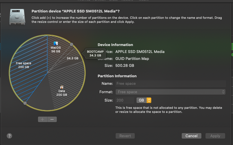 free space needed on ssd for osx